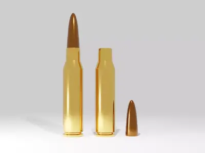 Assault Rifle Bullet Free 3D model
