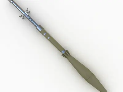 Bazooka missile 3D model