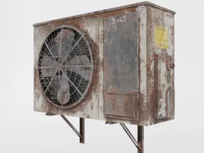 AC Rusty - Low Poly  Game-Ready Low-poly 3D model