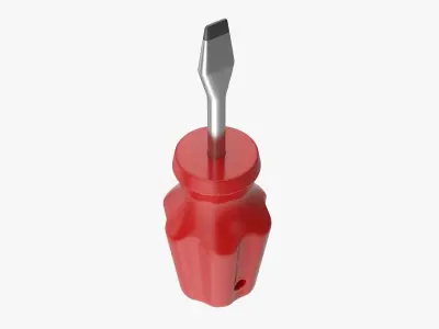 Screwdriver Low-poly 3D model 52