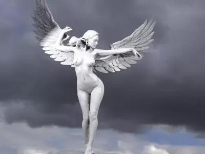 Four Elements Wind Sculpture Wings 1 3D model