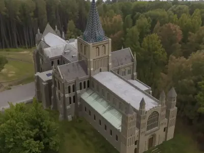 Rochester Cathedral Low-poly 3D model