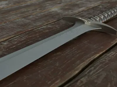 Sting Sword Lord Of The Rings Frodo 3D model