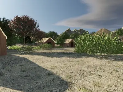 Serene Village Retreat 3D model