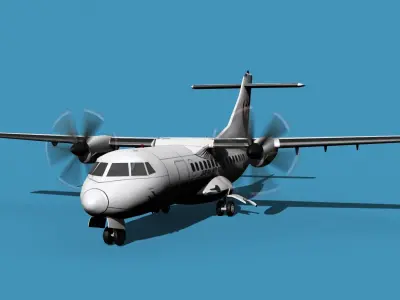 ATR-42-320 Japan Air Commuter 3D model