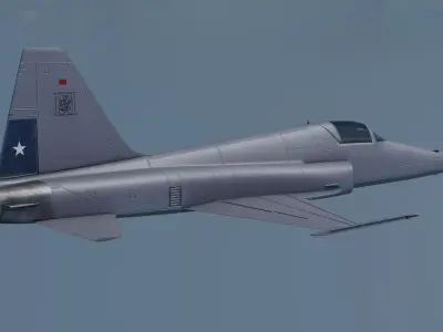 F-5E Tiger II Fighter Jet 3D Model PBR Game Ready Aircraft 3D model