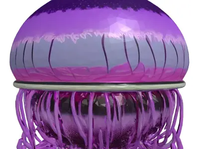 SciFi Bioluminescent Orb Lamp 3D model
