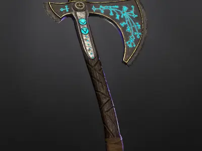 Viking Axe Low-poly 3D model buy