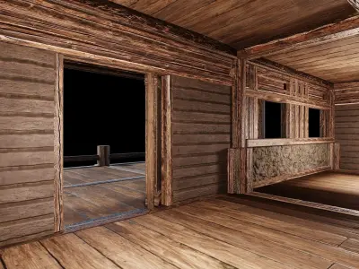 Medieval Houses 17 - 4K Textures Game Ready Low-poly 3D model