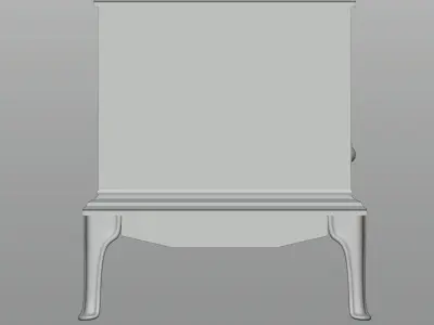 Wood burning stove 3D model