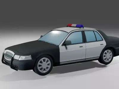 Police car 3D model V1