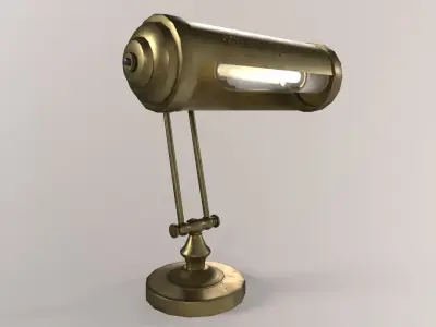 1930  Desk lamp Low-poly 3D model