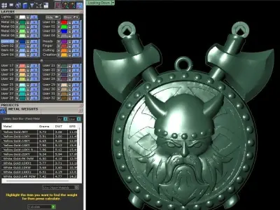 wiking pendant 3D print model