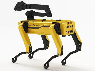 Robot Dog Boston Dynamics Spot Mini With Handle 3D model