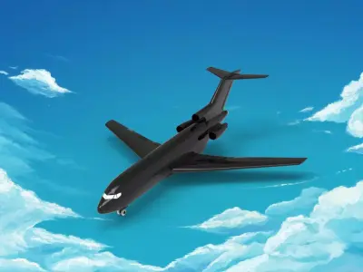 Boeing 727 3D print model purchase