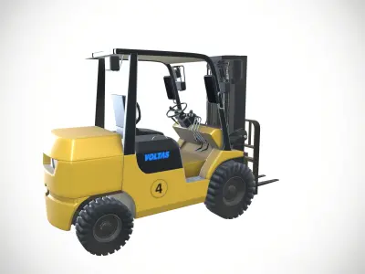 Forklift 3D model 2