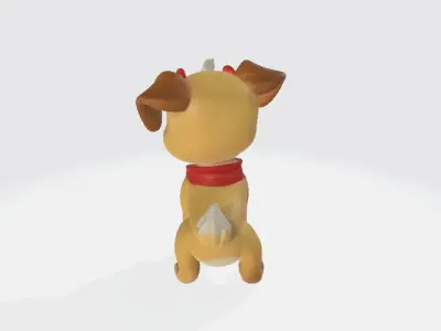 Cartoon dog 3D model buy