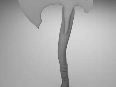 Laviathan Axe Low-poly 3D model