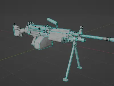  machine gun 3D model