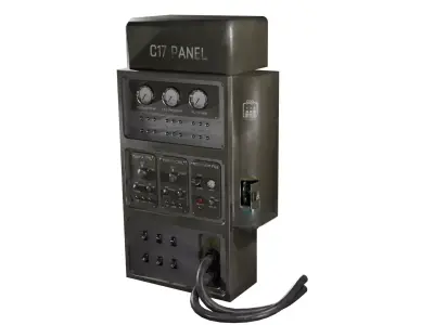 Industrial Control Panel Flow Monitoring Unit 3D model