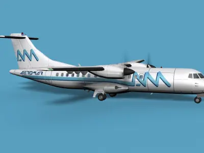 ATR  ATR-42-500 Aero Mar 3D model