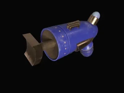  ray gun Low-poly 3D model