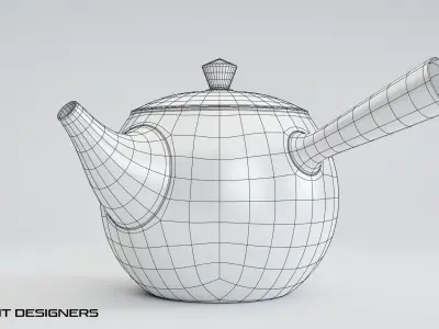 Tokoname Japanese Teapot 3D model