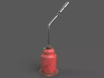 Gas Torch Blowtorch  Low-poly 3D model