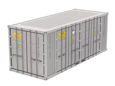 Container Battery Storage System 3D model