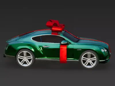 Gift-Wrapped Luxury Grand Tourer 3D Model Low-poly 3D model