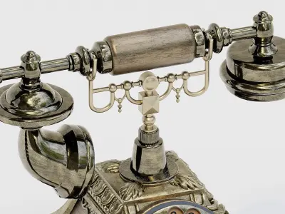 Retro Rotary Phone 3D model