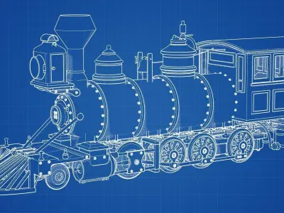 Steam Locomotive 3D model purchase