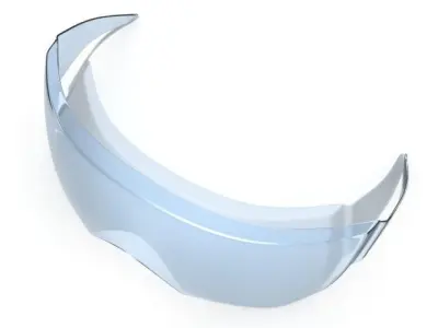 Protective glasses Low-poly 3D model