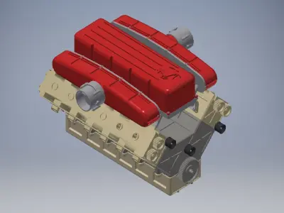V12 Engine Gasoline Ignition 3D Models 3D model