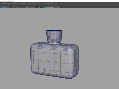 low poly perfume bottle Free low-poly 3D model