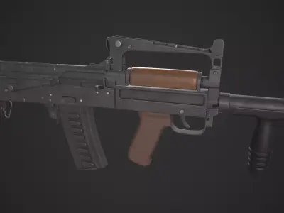 OTs-14 Groza Low-poly 3D model buy