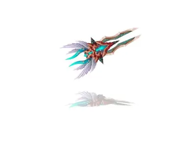 Angel Battle-Gloves Low-poly 3D model