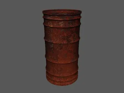 Oil Barrel Free 3D model 2
