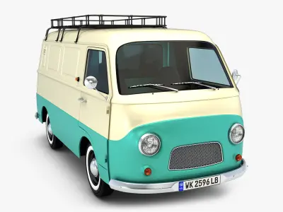 Retro Van v 1 3D model