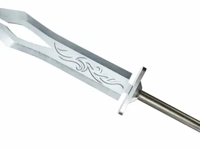 Spear 05 Low-poly 3D model