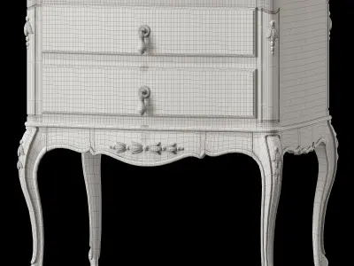 silvano grifoni nightstand  and dresser art 3650 3D model