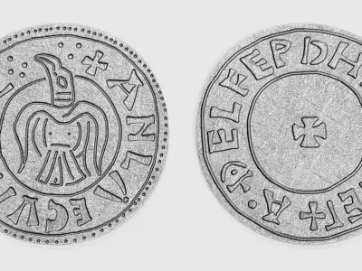 -Viking Silver Penny- 3D model