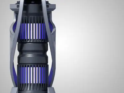 Grenade Quantum energy Low-poly 3D model