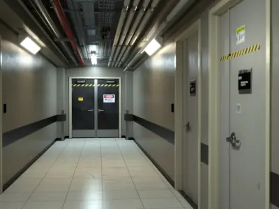 Industrial Hallway 3D model purchase