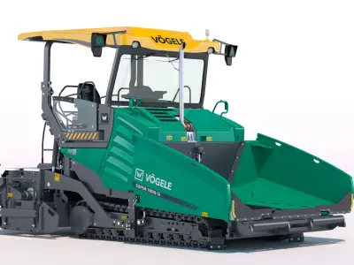 Asphalt Paver Vogele Super 1800 5i PBR 3D model
