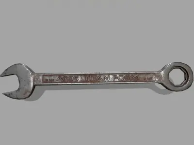 wrench Low-poly 3D model 33