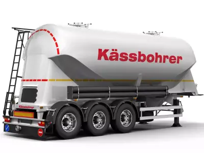 Cement Trailer KASSBOHRER 3D model