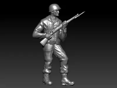 Relief Soilder 3d Pendant  3D print model