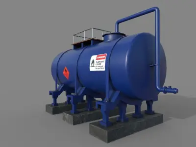 Industrial Tank Low-poly 3D model purchase