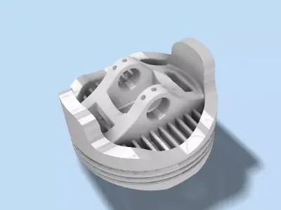 Racing piston 3D print model